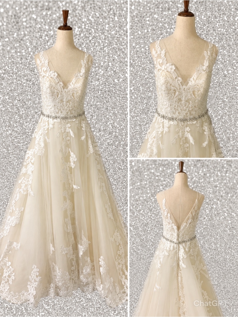 Maggie Sottero 5MS701 Sybil Wedding Dress Gown Size 14 NWT